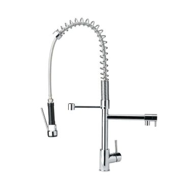 Baterie lebada cu teava flexibila 50 cm crom