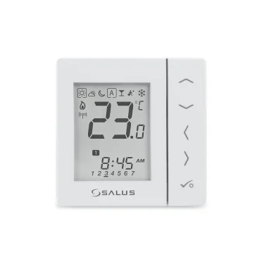 Termostat wireless programabil cu montare în doză 230V Salus alb