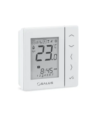Termostat programabil RF cu baterii alb Salus