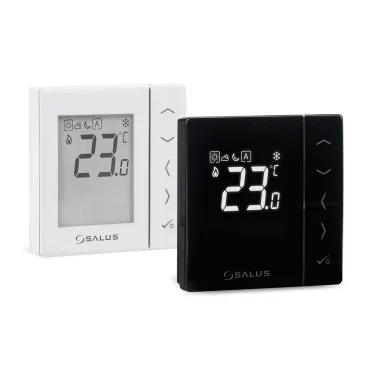 Termostat neprogramabil, montaj în doză, butoane tactile, alb (compatibil cu senzor de pardoseală), VS35W5