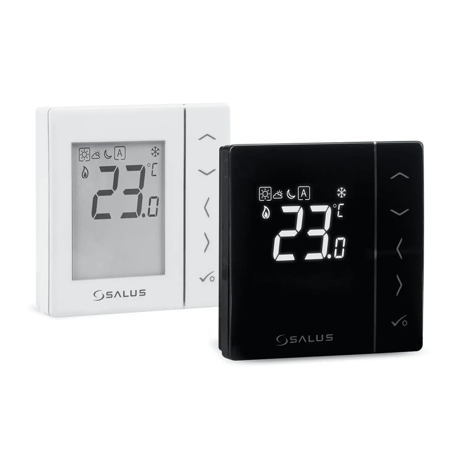 Termostat neprogramabil, montaj în doză, butoane tactile, negru , VS35B