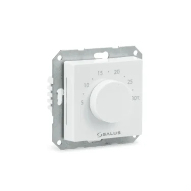 Termostat cu buton rotativ, 230V, fără ramă aparat BTR230
