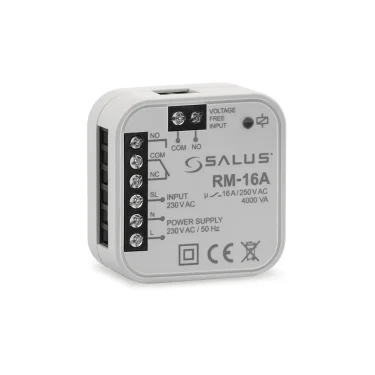 Releu 16A NO/NC cu comandă la 230V sau contact liber de potențial