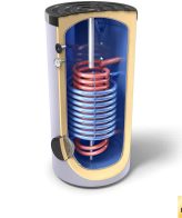 Boiler indirect cu 2 serpentine in paralel 300L Tesy