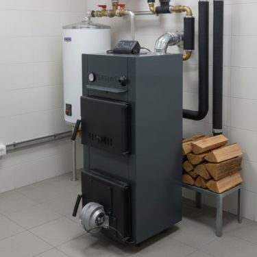 Cazan pe lemne cu ventilator 1