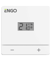 EASYBATW Termostat neprogramabil, pe baterii, alb, ENGO