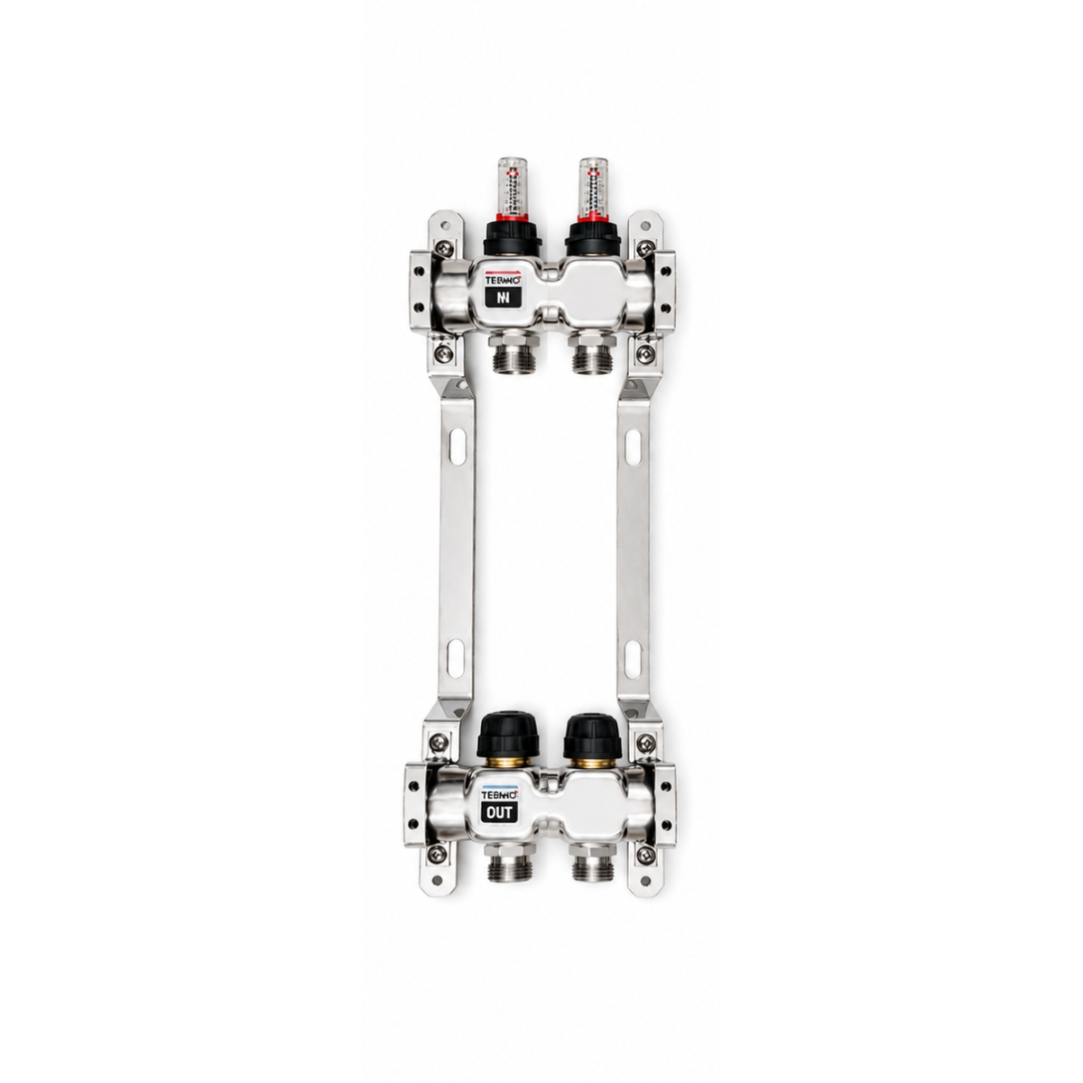 DISTRIBUITOR TERMO+ CU DEBITMETRE SI ROBINETI 2 CAI