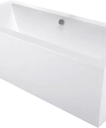 Cadă dreptunghiulară 180 x 90 cm cu carcasă, albă
