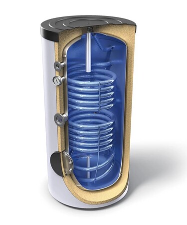 Boiler stativ 200L cu 2 serpentine Tesy