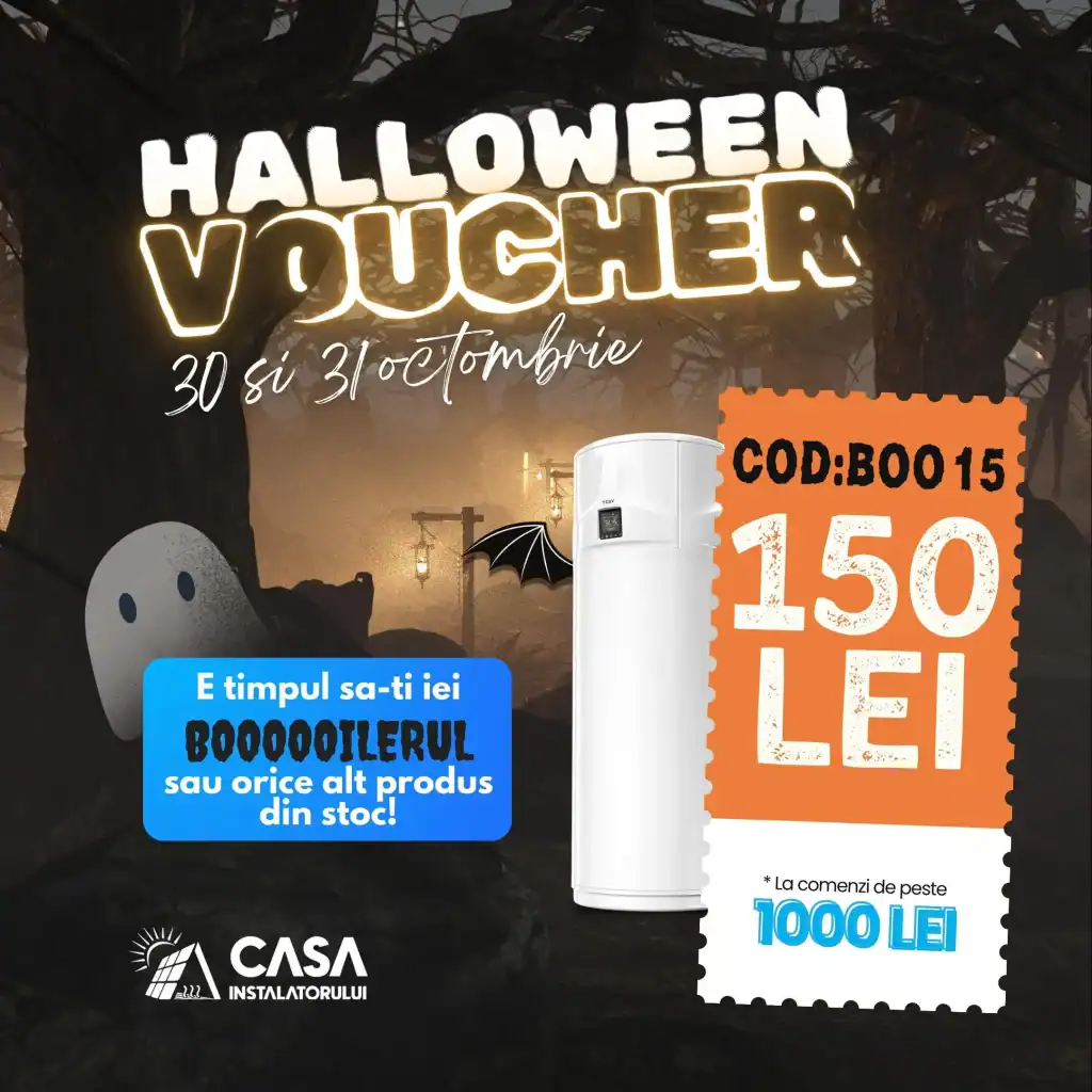 1. Vouchere Halloween Casa Instalatorului, distribuție 30-31 octombrie, oferte speciale.