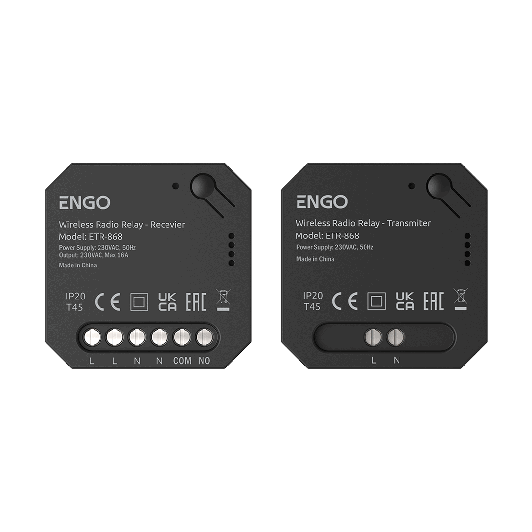 ENGO ETR868TX + ETR868RX set releu wireless