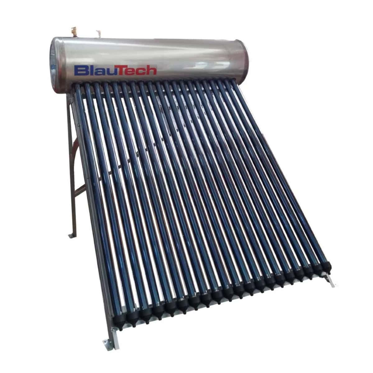 Panou solar BlauTech 20 tuburi vidate, rezervor inox presurizat 160 L – apă caldă menajeră