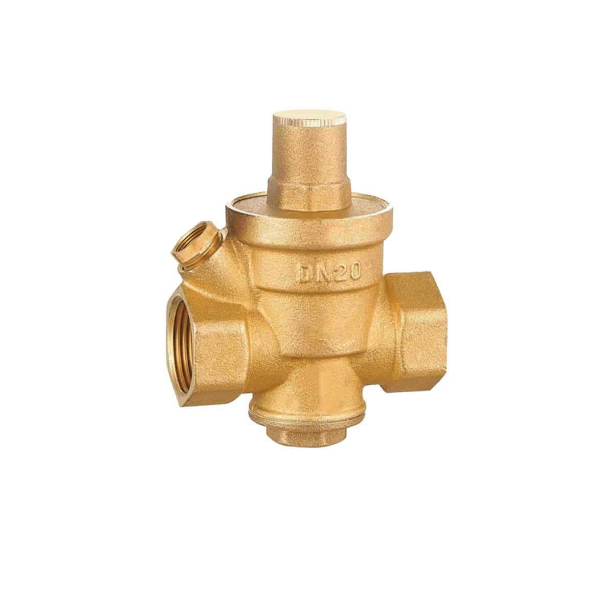 Reducător de presiune ¾” (DN20) din alamă cu filtru inox AISI 309 – 16 bar, 85°C