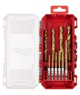 Set de 10 burghie hss-g tin red HEX Milwaukee