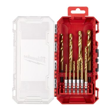 Set de 10 burghie hss-g tin red HEX Milwaukee