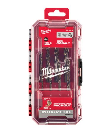 Set de burghie pentru metal cobalt ø3.0-10.0mm 8buc Milwaukee