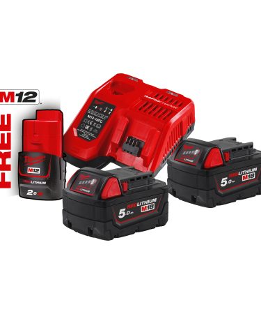 Set acumulatori Li-Ion de 18V (2 bc) model M18 NRG-502 Milwaukee